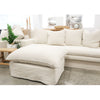 Lotus Luxurious Modern Slipcover Sofa / Lounge Ottoman Oatmeal Colour