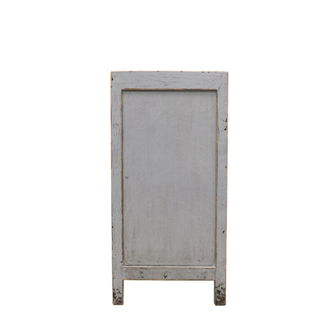 Shabby Chic Blue/Grey Oriental 2 Door Sideboard Table