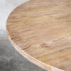 Round Mulhouse Salvaged Elm Wood French Farmhouse Chic Dining Table