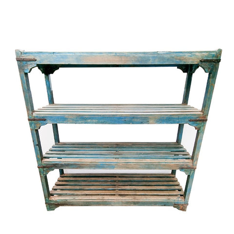 Wooden Shelving Unit / Rack Original Authentically Aged Antique