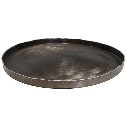 Black Smoke Aluminium Collar Tray Decorative Showpiece Ornament