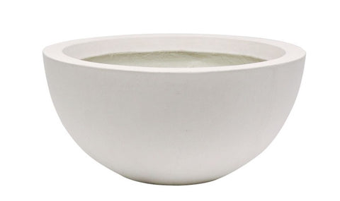 Awatere White Concrete Outdoor Planter - Medium