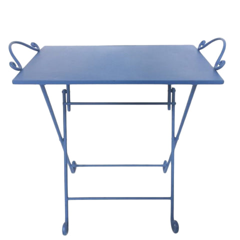 Villa Table Country Shabby Chic Folding Table (Blue)