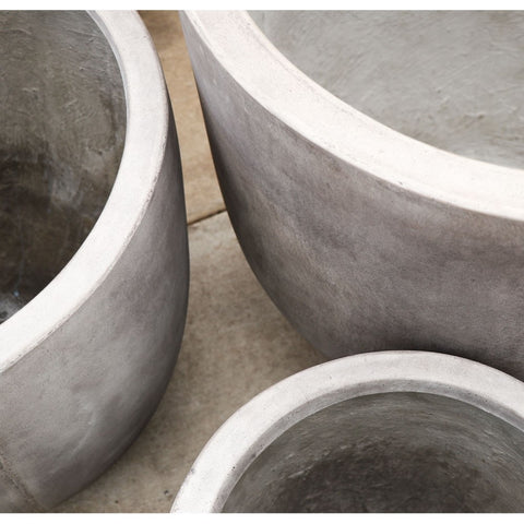 Ahuriri Weathered Grey Concrete Outdoor Planter - Larger
