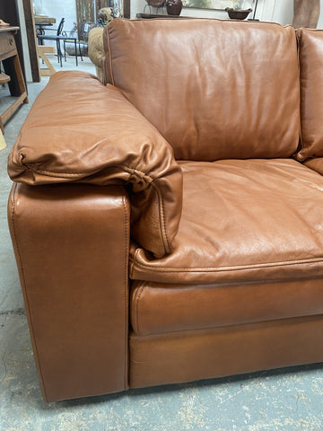 2m Park Full Grain Luxury Leather Sofa / Lounge - Tan