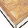 Reclaimed Pine Inlay & Steel Handcrafted Coffee Table - Exquisite