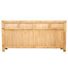 Natural Whitewash Oriental 4 Door Sideboard / Hutch