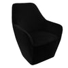 Baron Black Velvet Lounge Chair Armchair