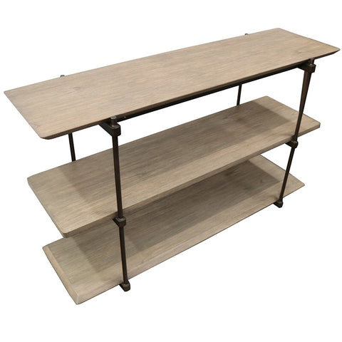 Narino Three Tier Shelving Unit / Console Table / Hall Table - Industrial Country Chic