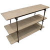 Narino Three Tier Shelving Unit / Console Table / Hall Table - Industrial Country Chic