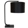 Modern Black Montegro Table Lamp Light