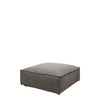 The Maddox Modular Contemporary Sofa Ottoman - Charcoal Grey