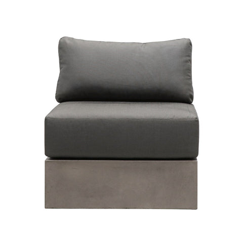 Concrete Cube Sofa With Cushion (Version 2) Outdoor Seating Modern Rustic Minimalist Design