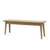 Vaasa Scandinavian Chic American Oak Bench Seat 150cm