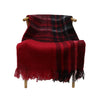 Red & Black Check Lounge / Bed Throw