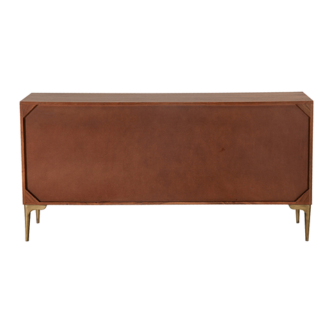 Dorada Sideboard Iron & Mango Wood - Modern Geometric Chic