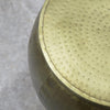 Smaller Chandri Hammered Brass Textured Side Table / Stool - Eye Catching