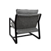 Finlay Fabric Armchair / Occasional Chair - Black Oak Frame