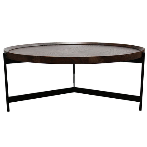 Richmond Oak & Iron Geometric Coffee Table