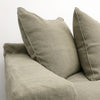 Keely Slipcover Sofa / Lounge Khaki Colour 2 Seater