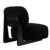 Black Bison Boucle Modern Occasional Lounge Chair