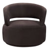 Mushroom Velvet Indiana Occasional Chair / Lounge Chair Modern Couture