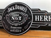 Jack Daniels Large Rustic Embossed Metal Wall Art Man Cave Sign