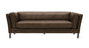 Nutmeg Coloured Three Seater Modena Leather Sofa / Lounge