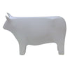Interior Décor White Bull Clean Lines Decorative Showpiece Ornament