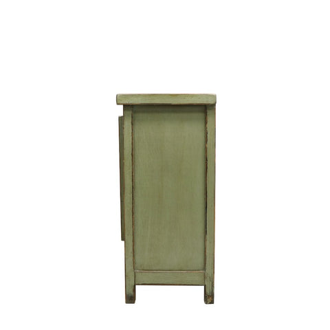 Vintage Green Traditional Oriental Shabby Chic Buffet / Sideboard