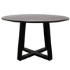 Kobe Charcoal Fibre Cement & Black Iron Dining Table - Modern Chic