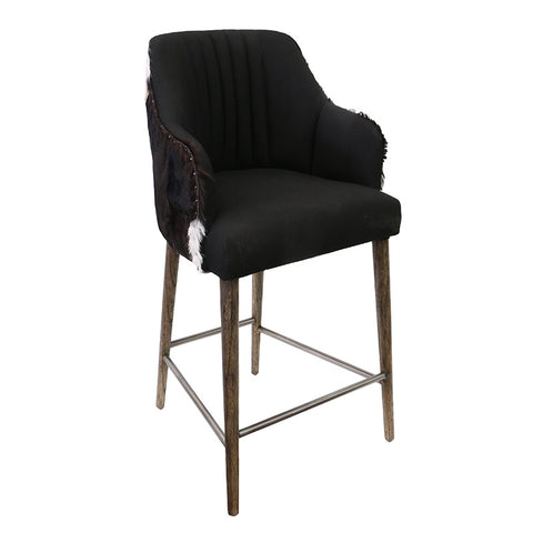 Ademar Black & White Goat Bar Stool Barstool