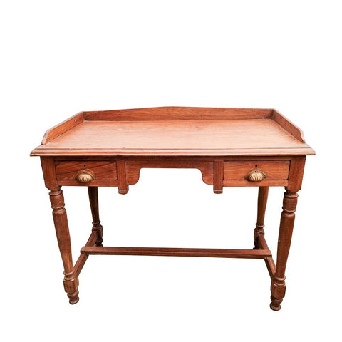 Vintage Original Wooden Desk Ornate Chic