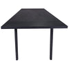 Nungu Clean Modern Lines Black Wood Dining Table