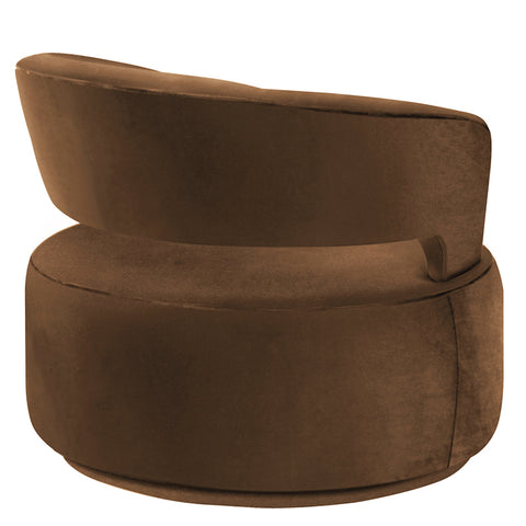 Indiana Occasional Chair / Lounge Chair Modern Couture - Burnt Gold Velvet