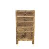 Mango Driftwood Tall Boy Wooden Chest of Drawers