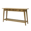 Three Drawer Vaasa Console Table Scandinavian Style American Oak