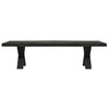 Le Croix Geometric French Country Black Oak Coffee Table