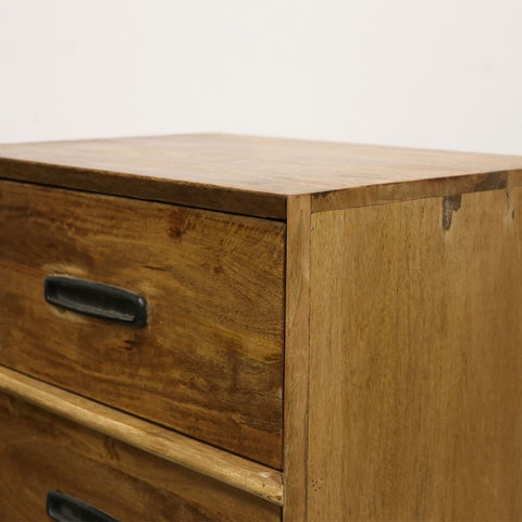 Miley 3 Drawer Bedside Handcrafted Modern Mangowood