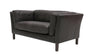 Modena Aged Onyx Leather Sofa / Lounge Two Seater
