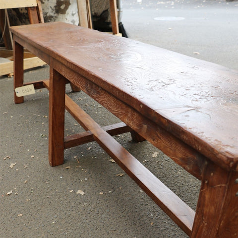 Authentic Antique Original Distressed Bench Seat - Farmhouse Shabby Chic