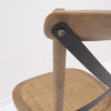 Bentwood Artistic Natural Oak & Rattan Crossback Dining Chair