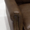Nutmeg Three Seater Brunswick Edwardian Leather Sofa / Lounge