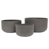 Peak Charcoal Bowl Indoor Planter Set of Three