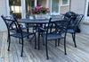 Luxury Round 1.52m Santorini Outdoor Table Cast Aluminium - Last A Lifetime