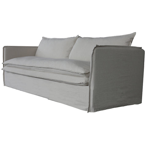Santa Monica Luxurious Modern 3 Seater Sofa / Lounge - Natural Linen