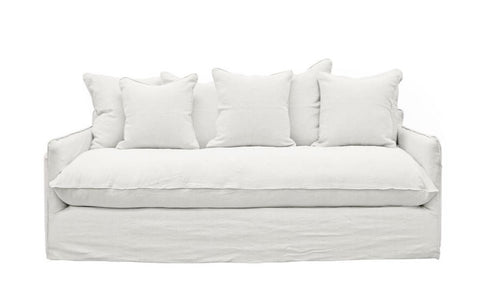 White Lotus Luxurious Modern Slipcover 2 Seater Sofa / Lounge