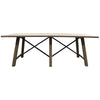 Castleford Oak & Iron Dining Table - Modern Chic