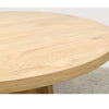 Florida Oak Round Dining Table With Cone Base