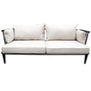 Manly 3 Seater Oak & Cotton Sofa / Lounge